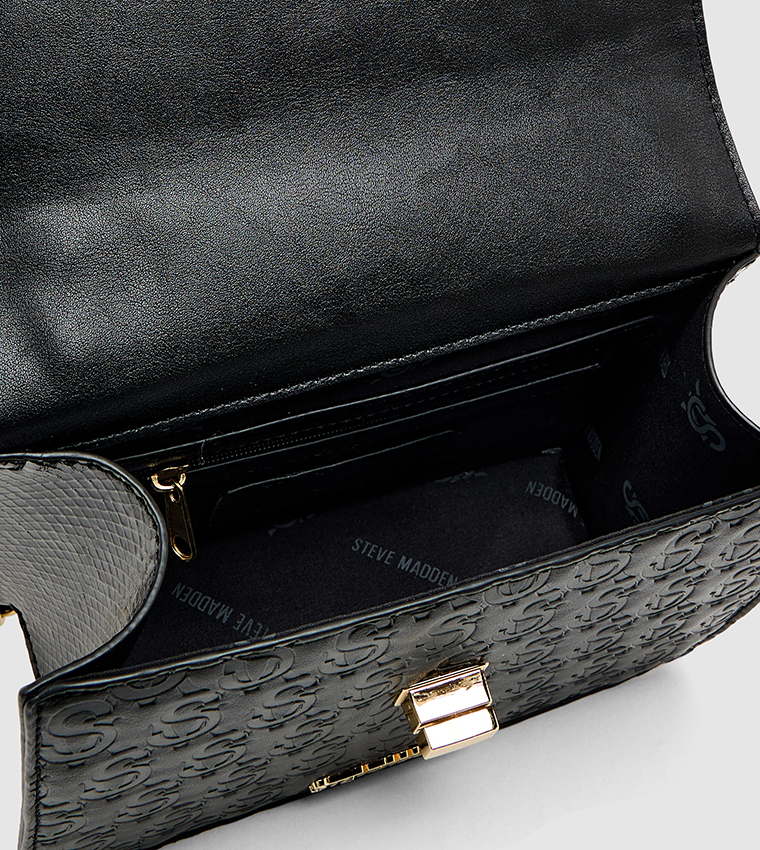 Monogram Debossed Convertible Shoulder Bag