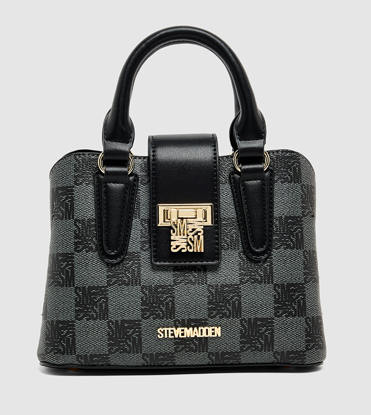 Monogram Patterned Satchel  Bag