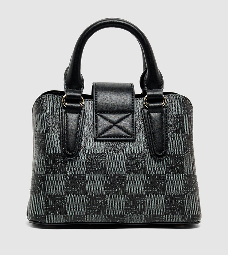 Monogram Patterned Satchel  Bag