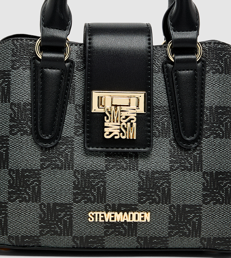 Monogram Patterned Satchel  Bag