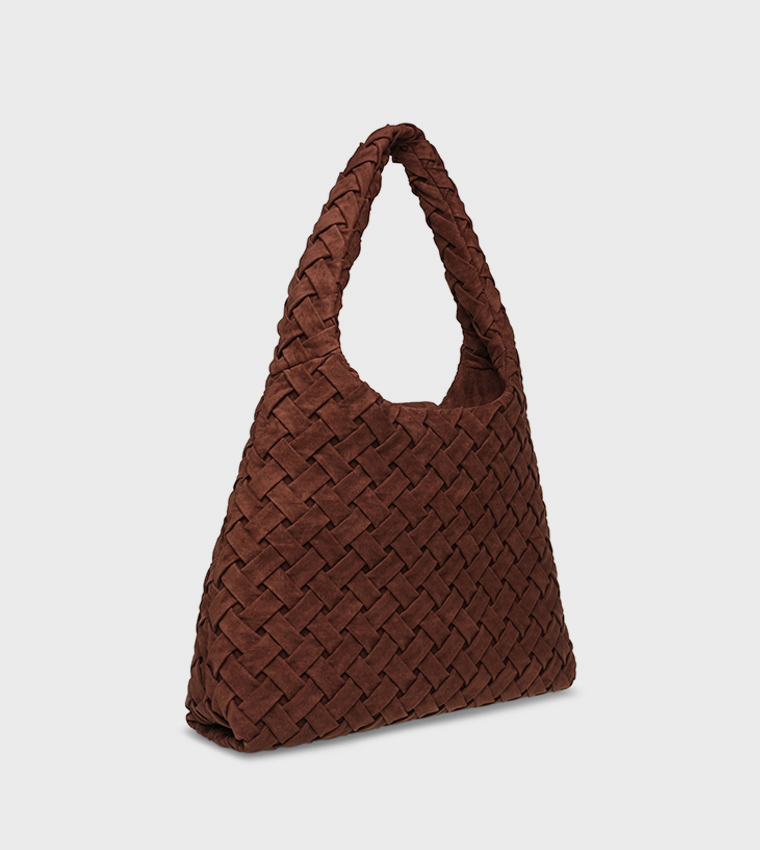 BRHIANON Basket Weave Hobo Bag