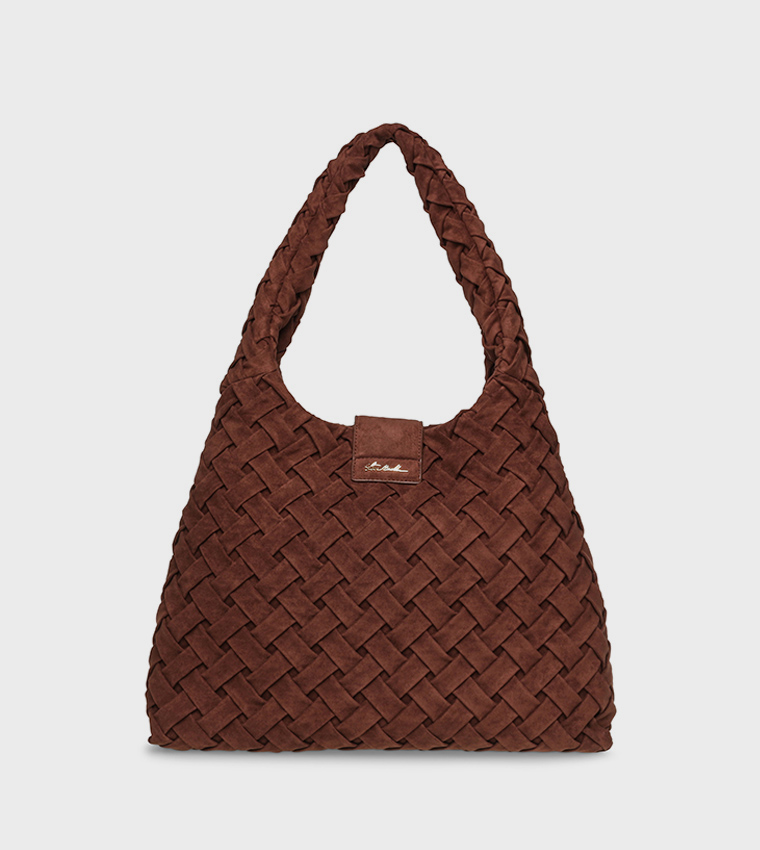 BRHIANON Basket Weave Hobo Bag