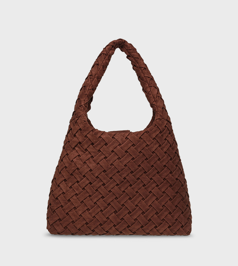 BRHIANON Basket Weave Hobo Bag