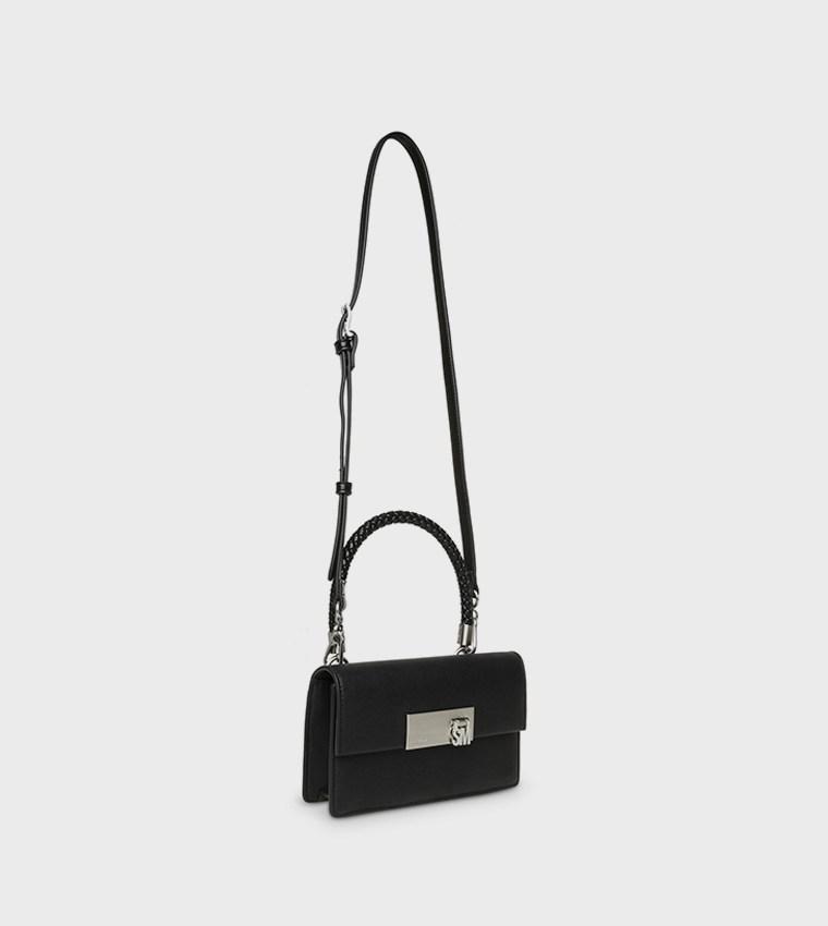 BNESTA Textured Top Handle Bag
