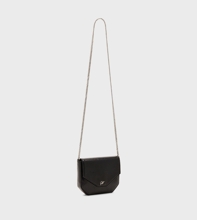 BSANDRY Logo Detail Flap Crossbody Bag