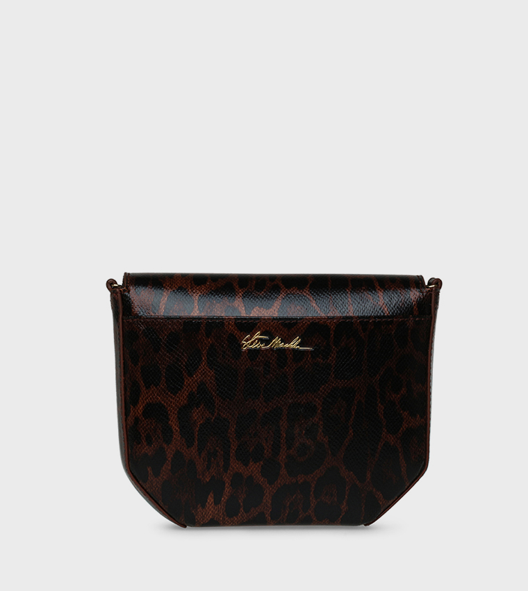 BSANDRYE Leopard Printed Flap Crossbody Bag