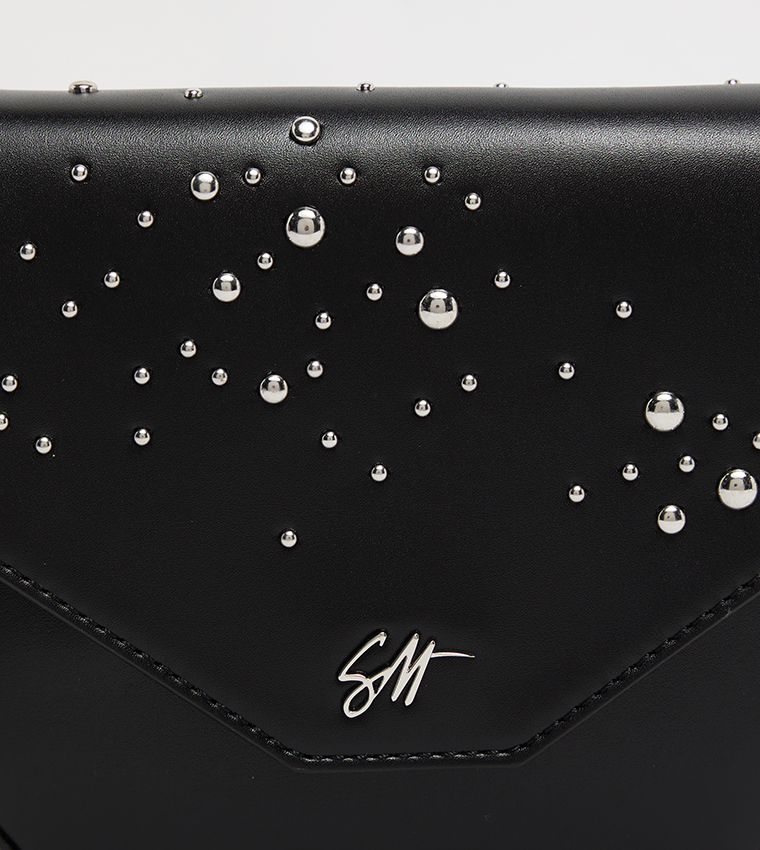 BSANDRYP Embellished Flap Shoulder Bag