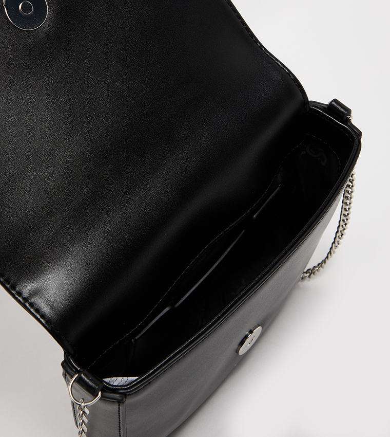 BSANDRYP Embellished Flap Shoulder Bag