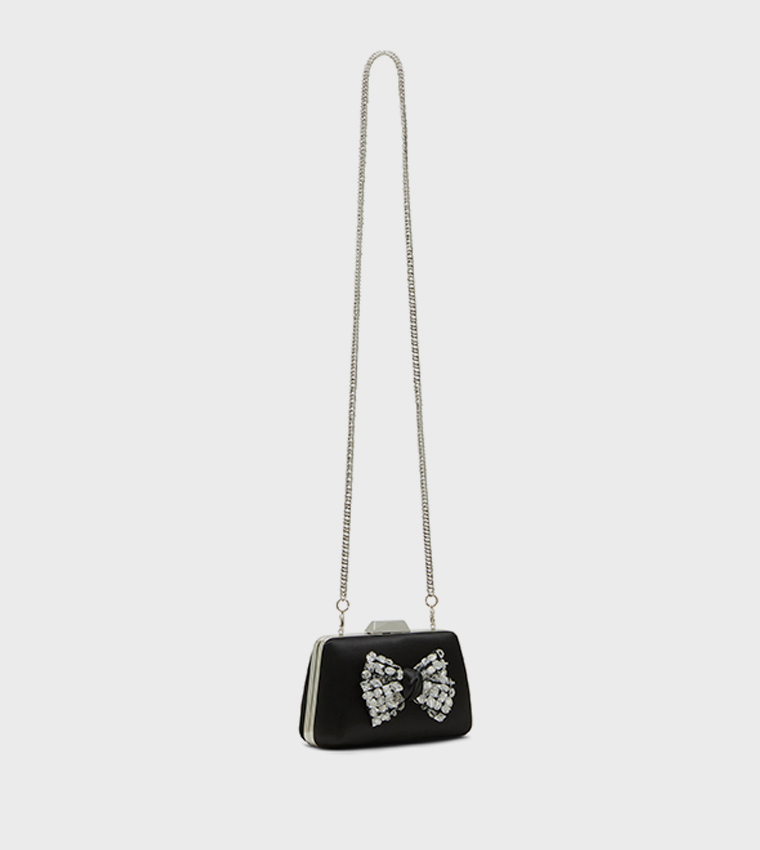 BSLOAN Embellished Bow Clutch