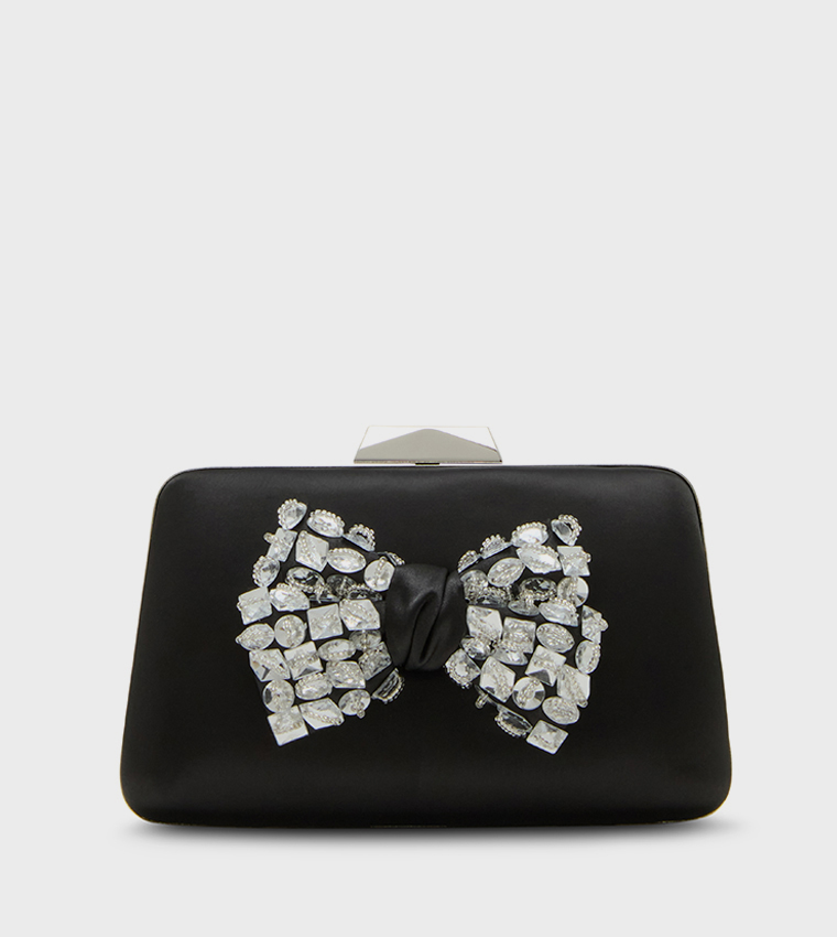 BSLOAN Embellished Bow Clutch