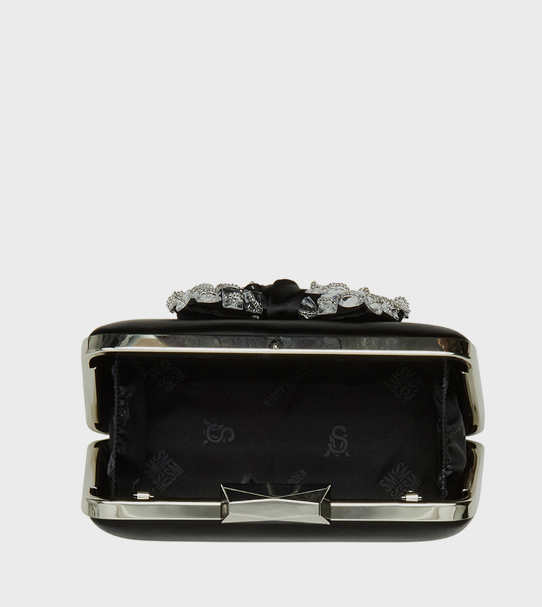 BSLOAN Embellished Bow Clutch