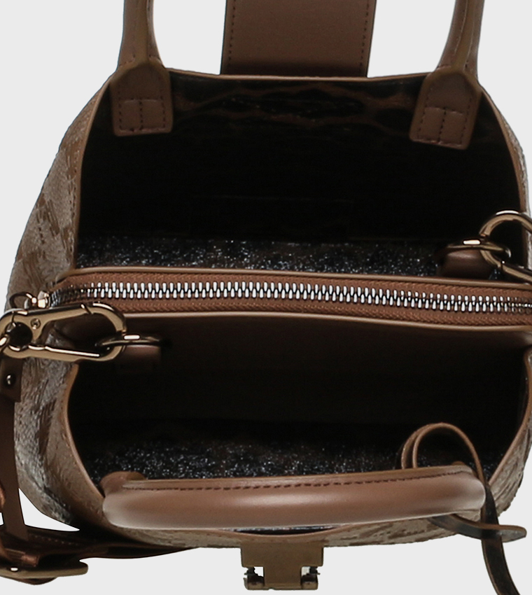 BTENOR-C Monogram Patterned Satchel Bag