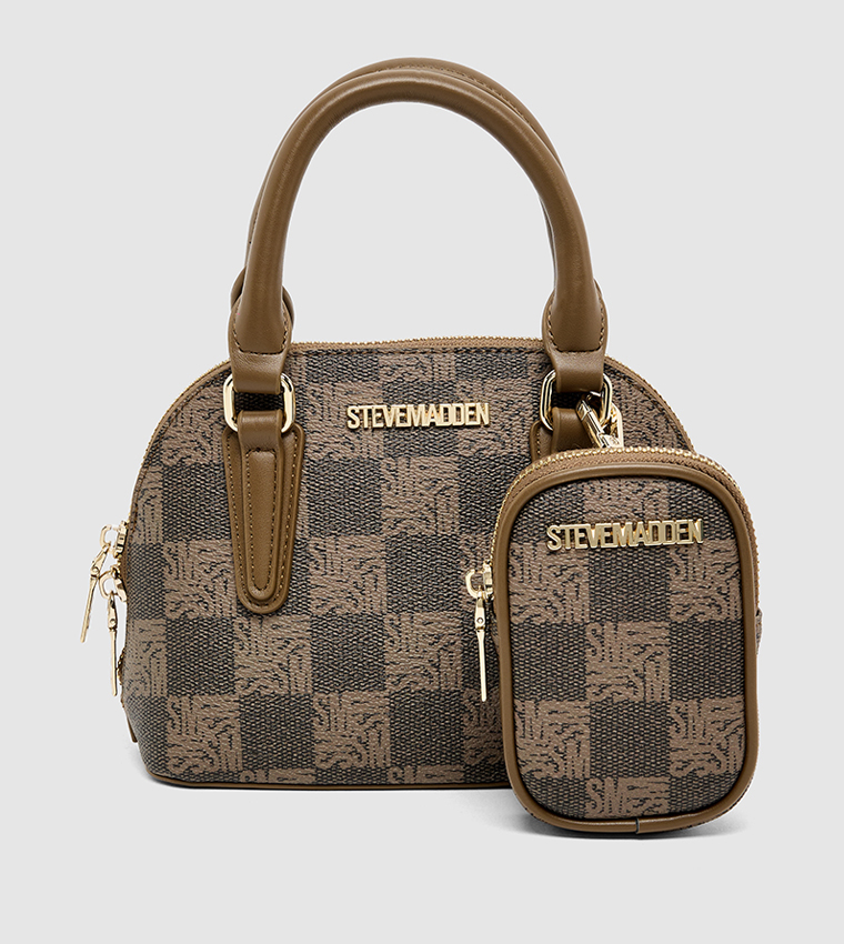 Monogram Patterned Handheld Bag