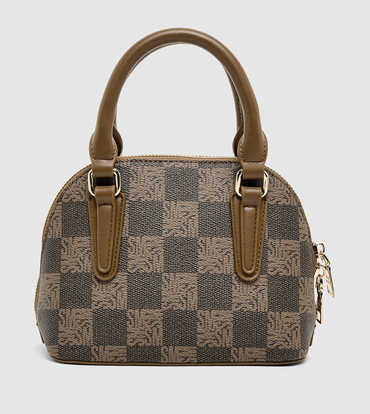 Monogram Patterned Handheld Bag