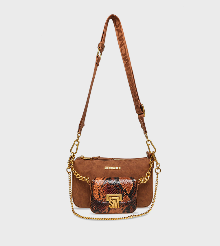 BNAIM-S Snakeskin Crossbody Bag