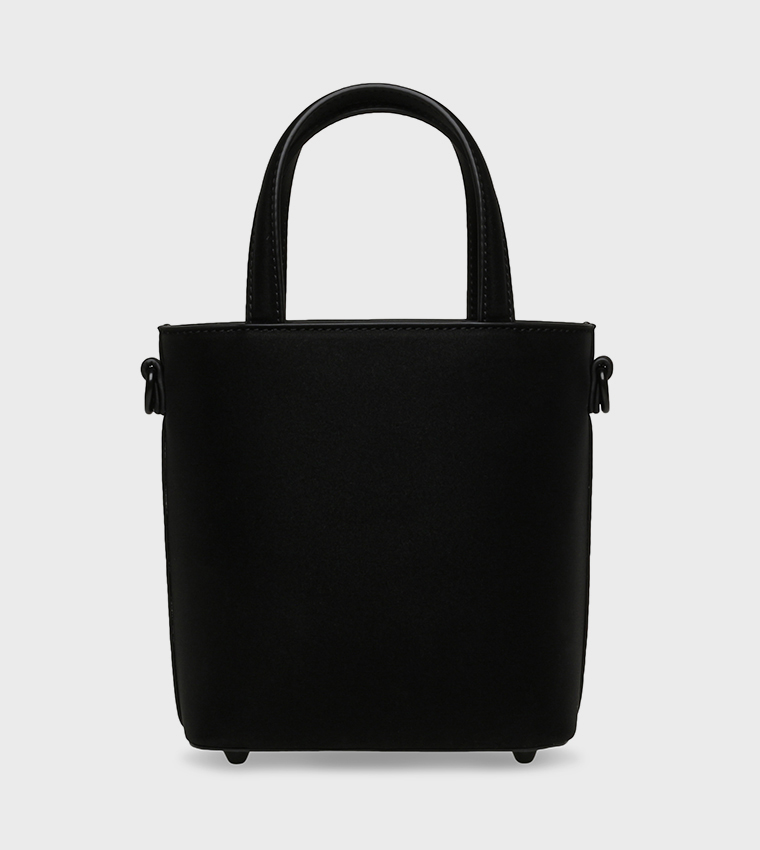 BRIGGY Logo Embossed Bucket Bag