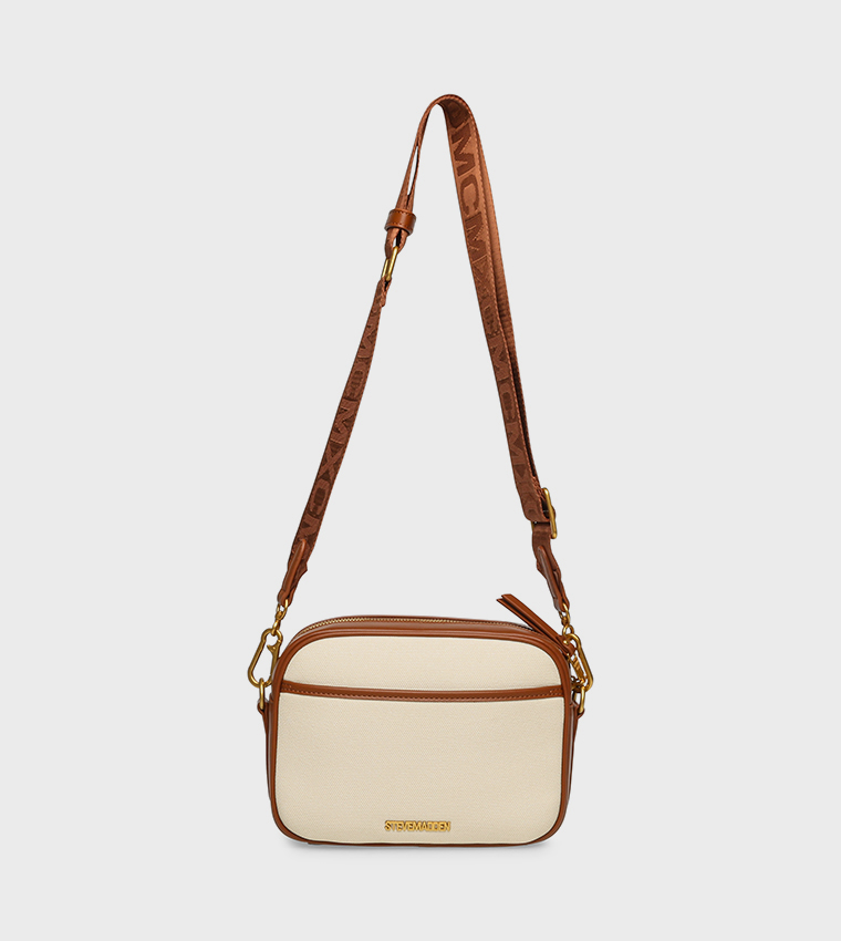 BAIZE Logo Embroidered Crossbody Bag