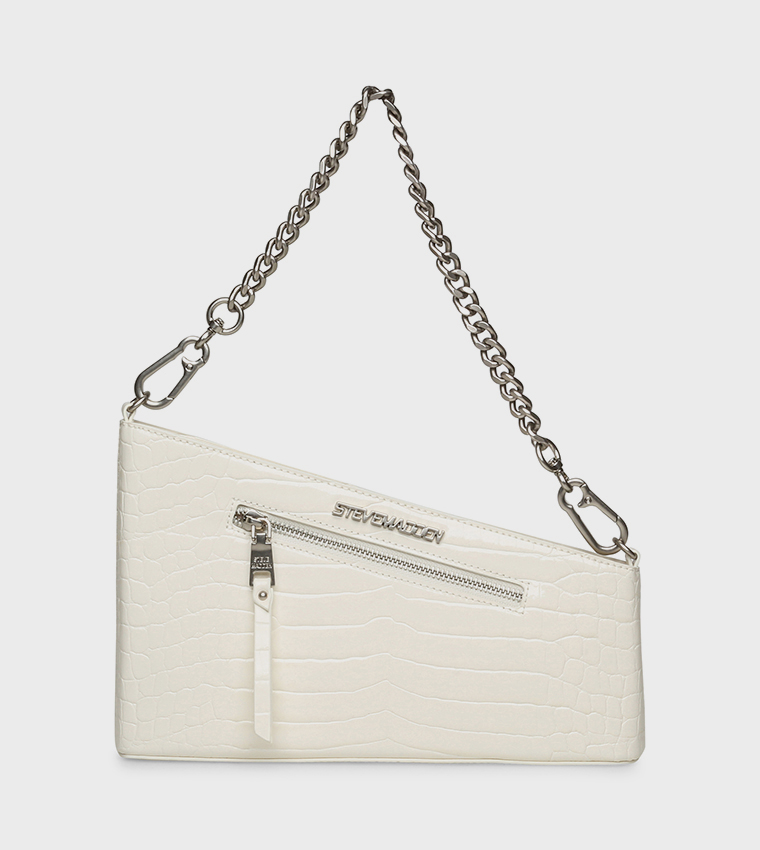BTATE Croc Textured Shoulder Bag