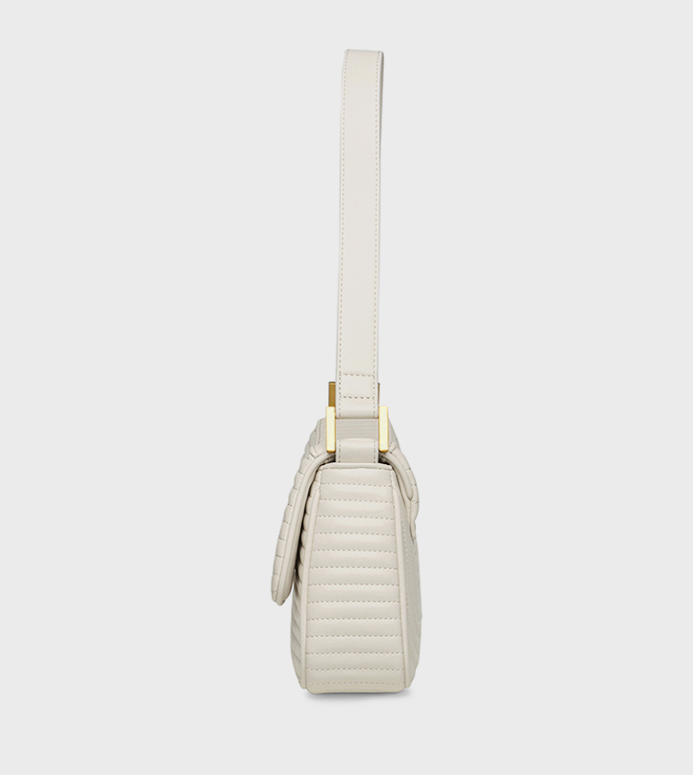 BKES Quilted Flap Shoulder Bag