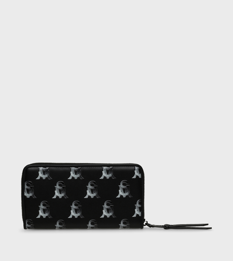 BWANNA Debossed Zip-Around Wallet