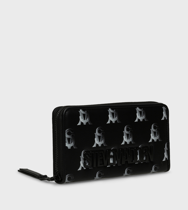 BWANNA Debossed Zip-Around Wallet