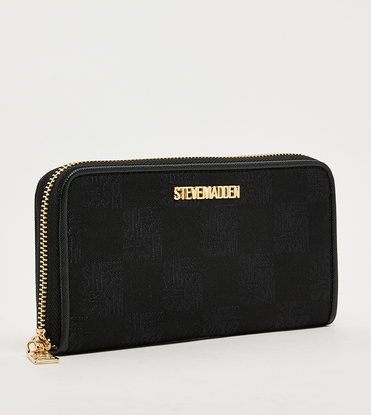 Patterned Zip-Around Wallet