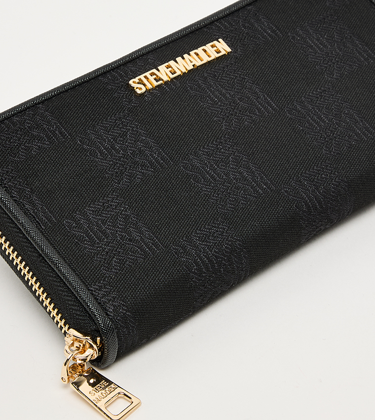 Patterned Zip-Around Wallet
