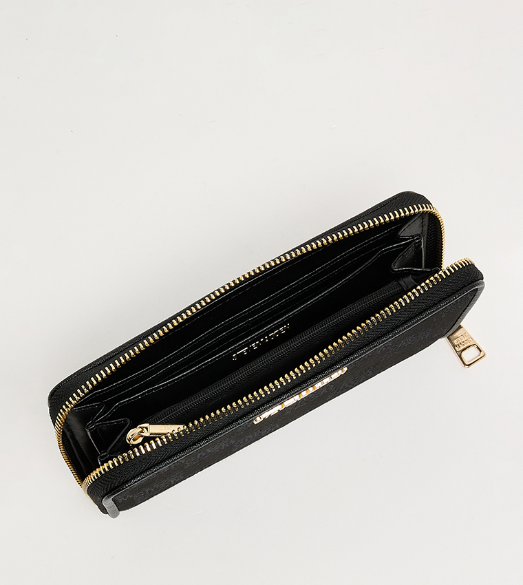 Patterned Zip-Around Wallet