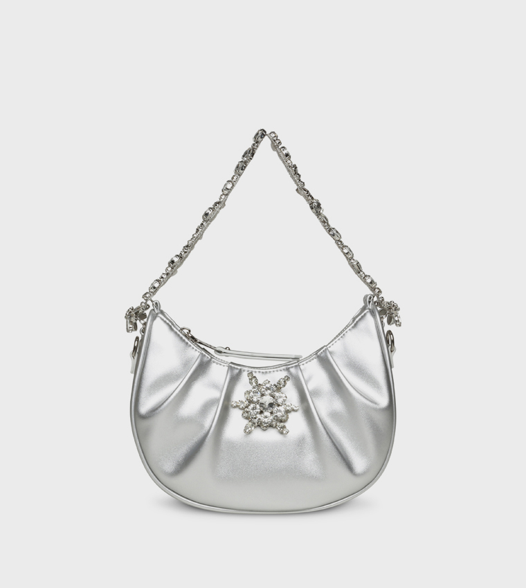 BSAFFY Embellished Hobo Bag