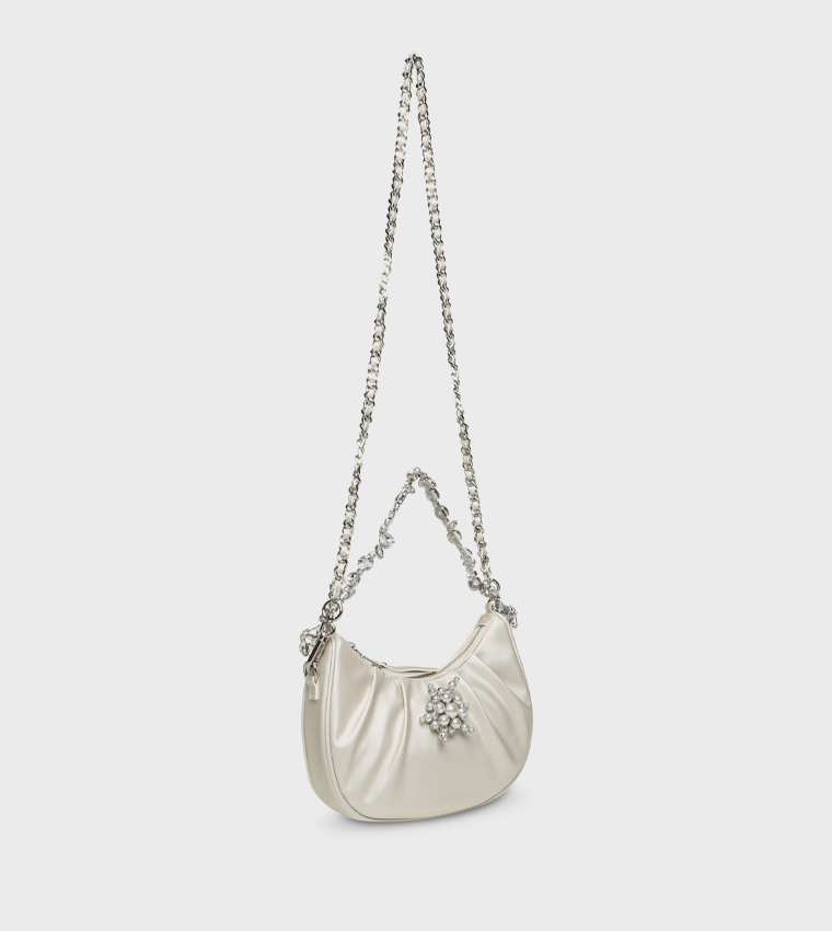BSAFFY Embellished Hobo Bag
