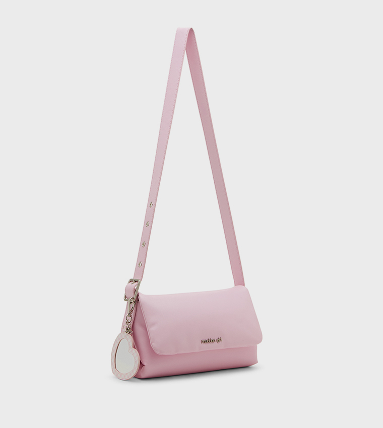 ACASSIE Logo Detail Flap Crossbody Bag