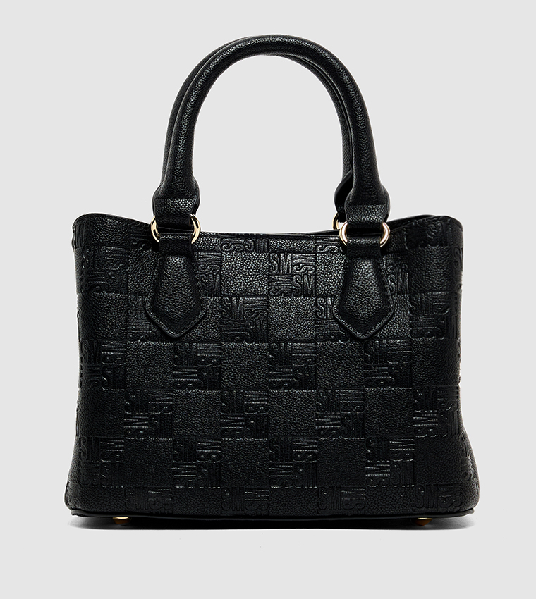 Monogram Patterned Satchel  Bag