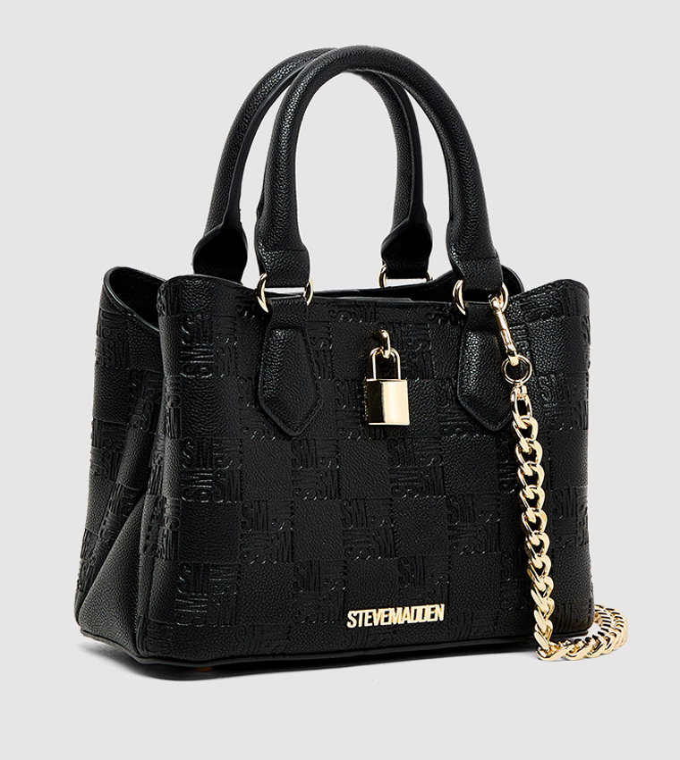 Monogram Patterned Satchel  Bag