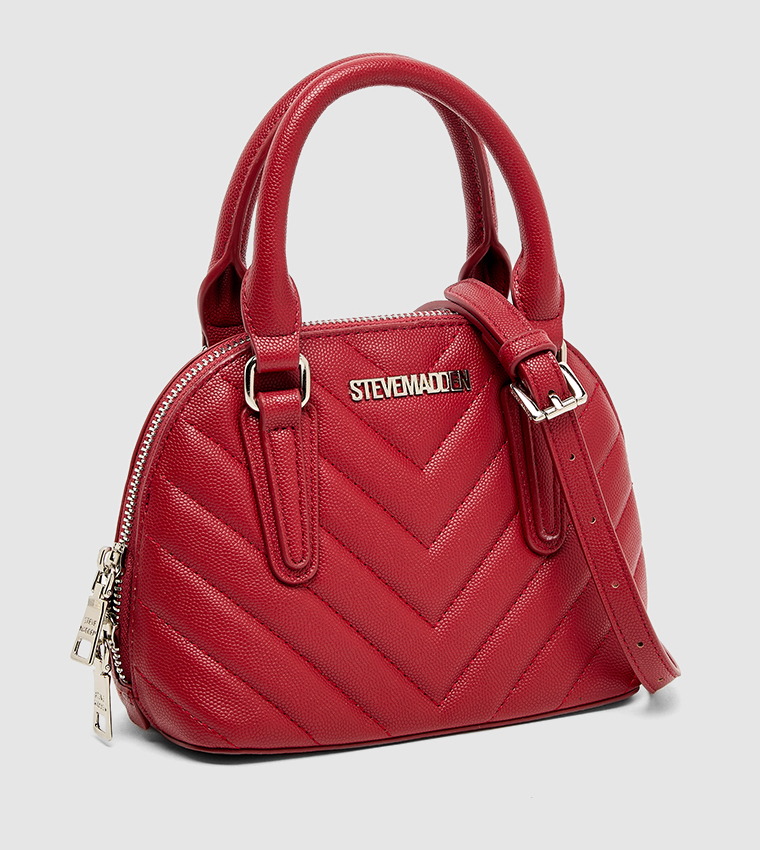 Quilted Handheld Bag with Pouch