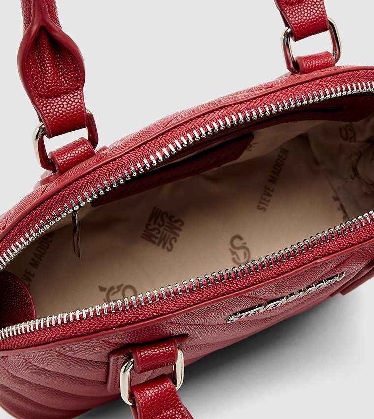 Quilted Handheld Bag with Pouch