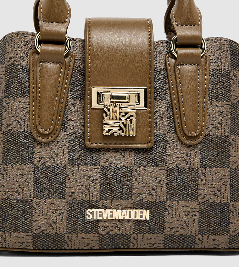 Monogram Patterned Satchel  Bag