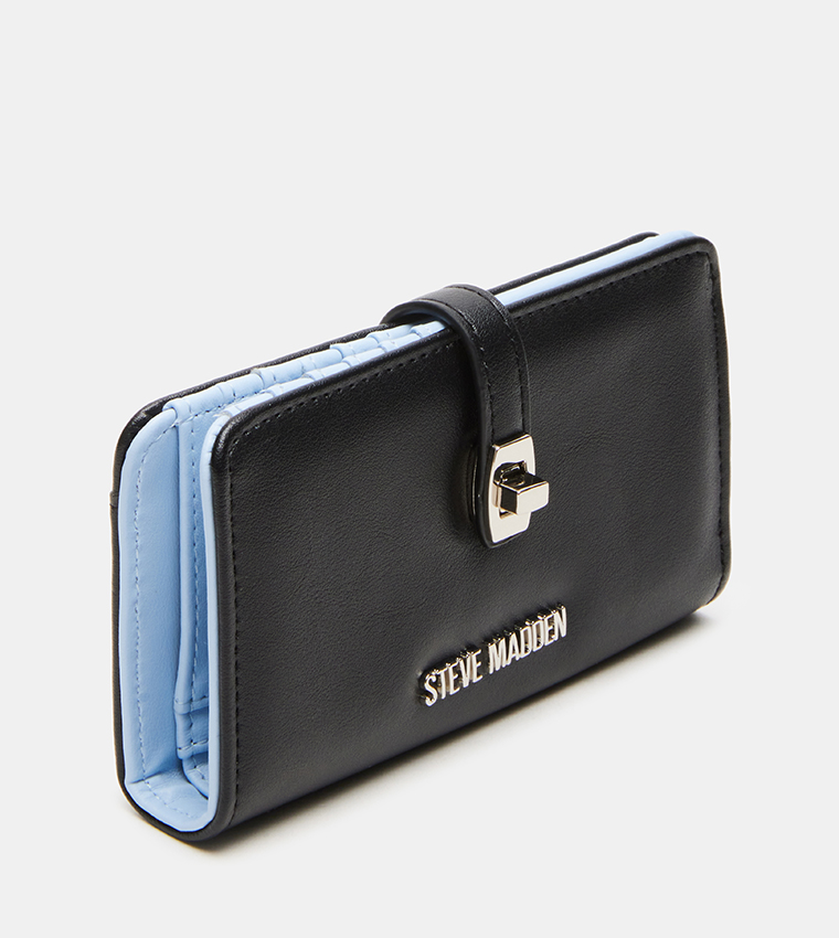 BLAYER Logo Detail Twist-Lock Wallet
