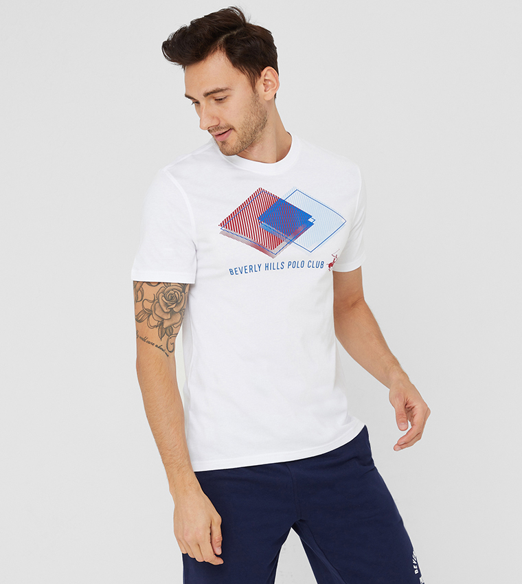Optical Illusion Tee-White