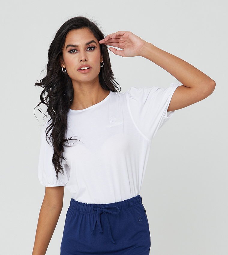 تيشيرت بياقة مستديرة 