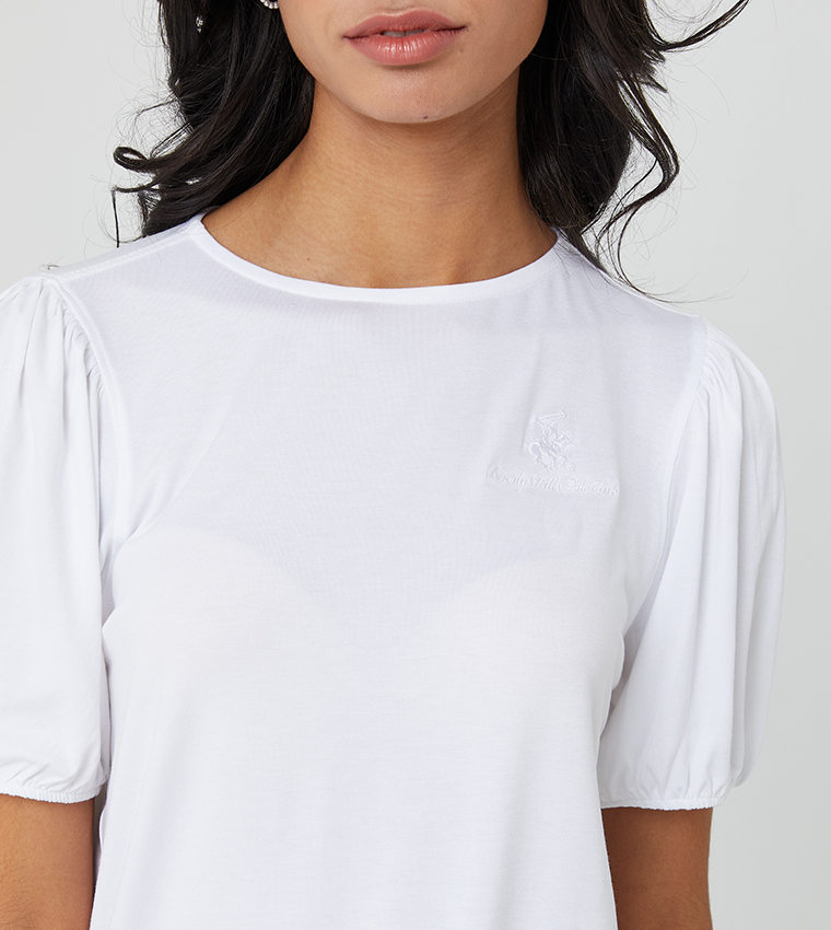 تيشيرت بياقة مستديرة 