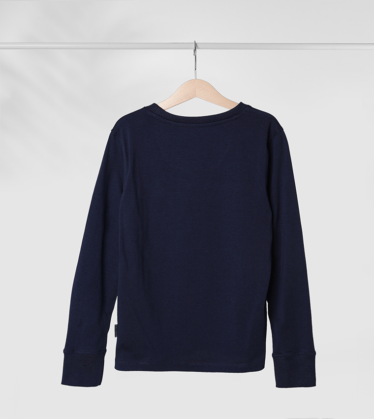 Logo Embroidered Long Sleeves T-Shirt