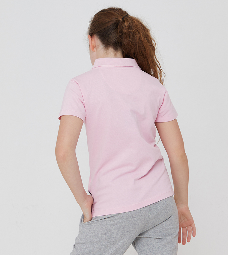 Logo Embroidered Short Sleeves Polo T-Shirt