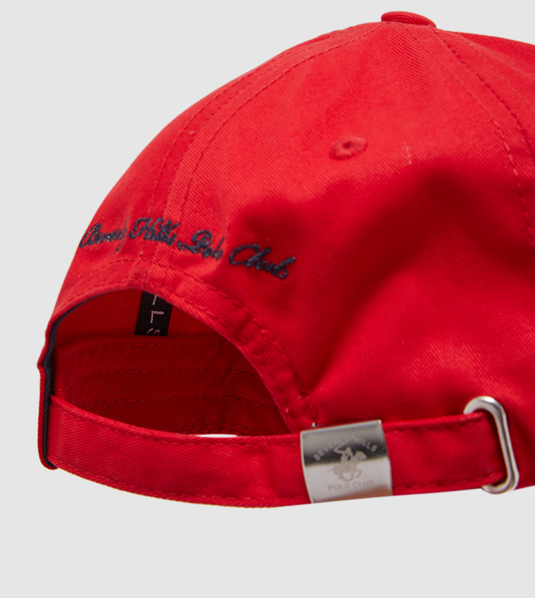 Logo Printed Cap-Red