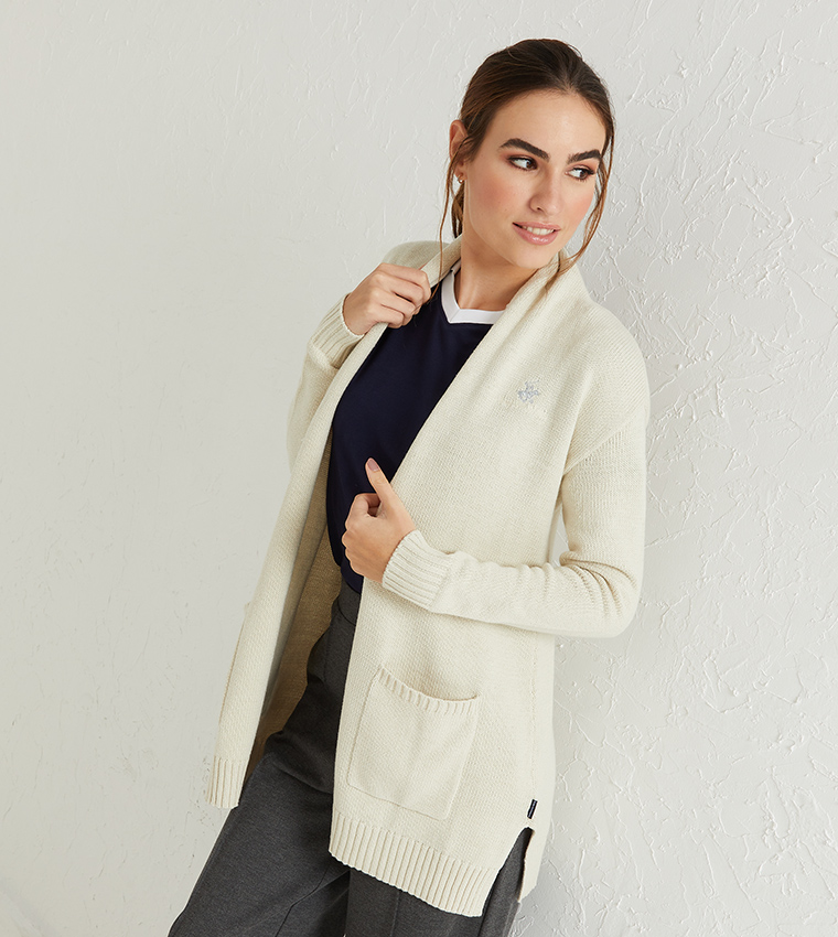 Buy Beverly Hills Polo Club Take Me With You Cardigan In Beige | 6thStreet  Bahrain