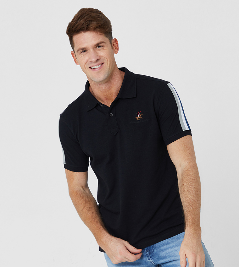 Buy Beverly Hills Polo Club Embroidery Detail Short Sleeves Polo T ...