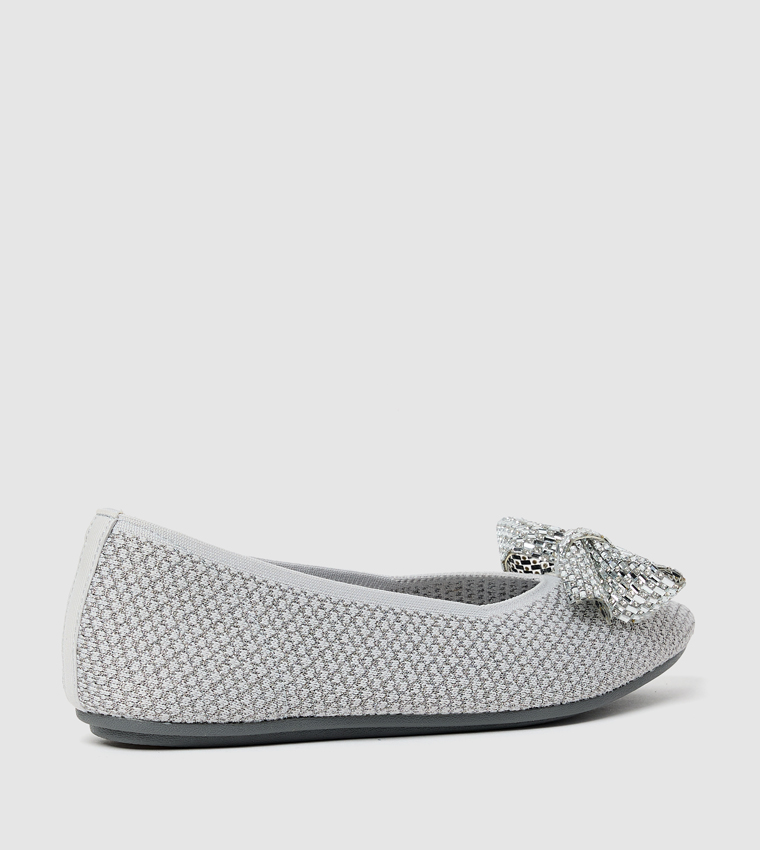 CLEO POINT - SHIMMERY SHINE Embellished Ballerinas