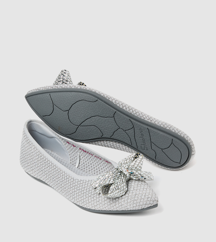 CLEO POINT - SHIMMERY SHINE Embellished Ballerinas