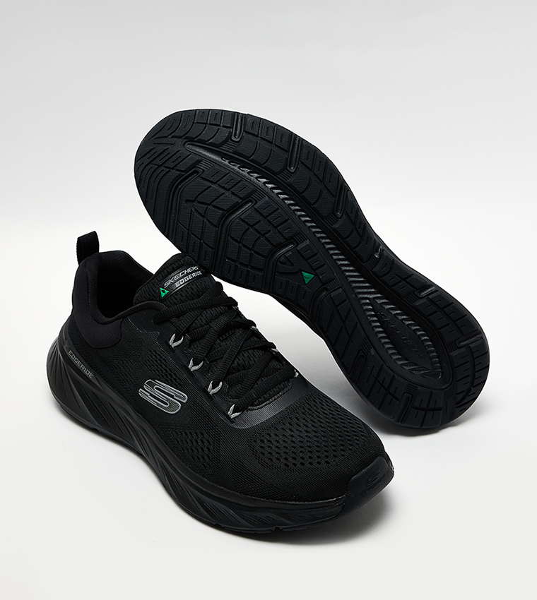Edgeride Textured Lace-Up Sneakers