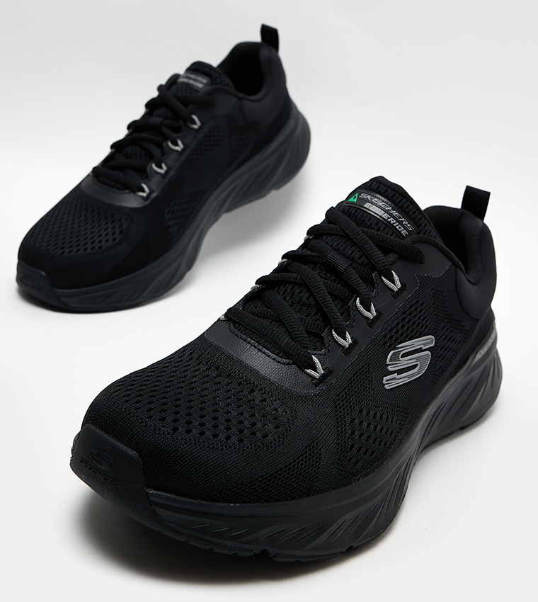 Edgeride Textured Lace-Up Sneakers