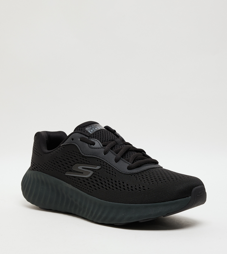 GO RUN NOW Knitted Lace-Up Shoes